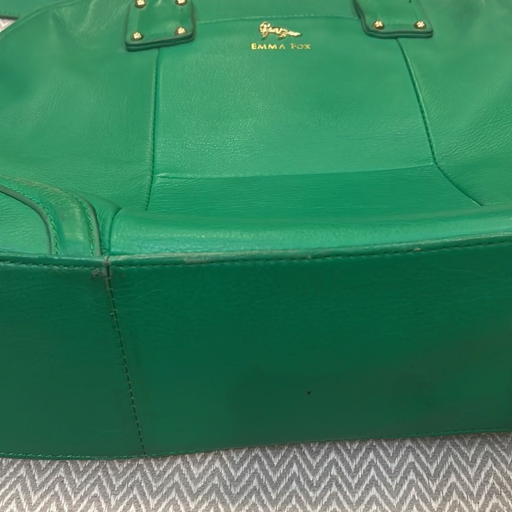 Emma Fox Super Large Leather Tote Shoulder Purse - Picture 11 of 13